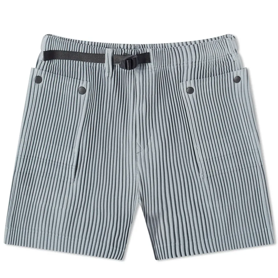 Pleated Technical Shorts