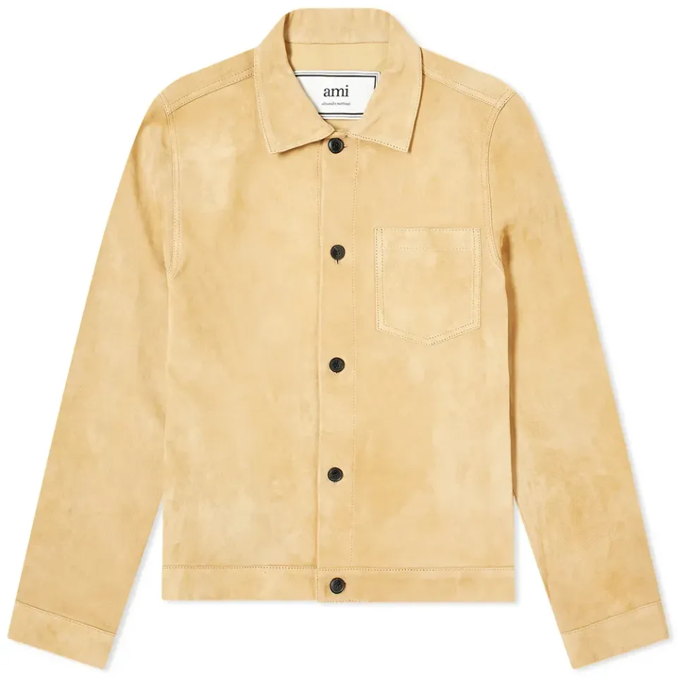 AMI Suede Shirt Jacket