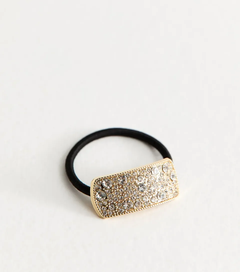 Gold Tone Rhinestone Hairband