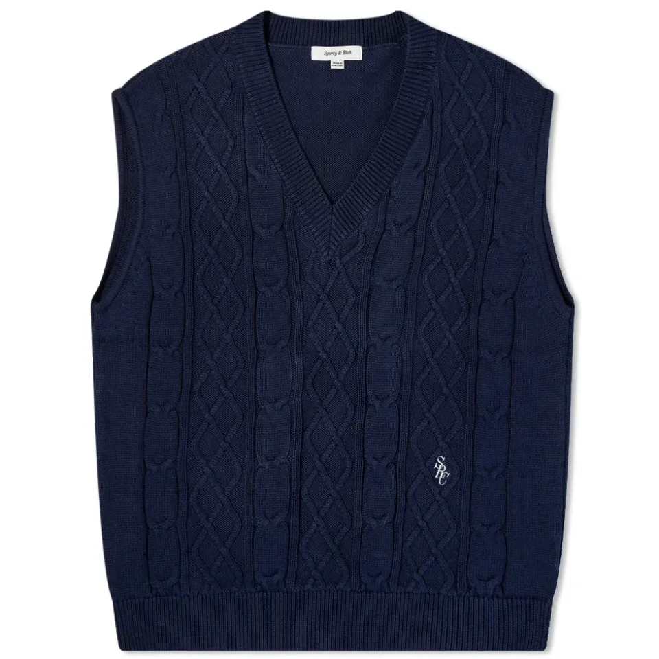 x Prince Cable Knit Vest