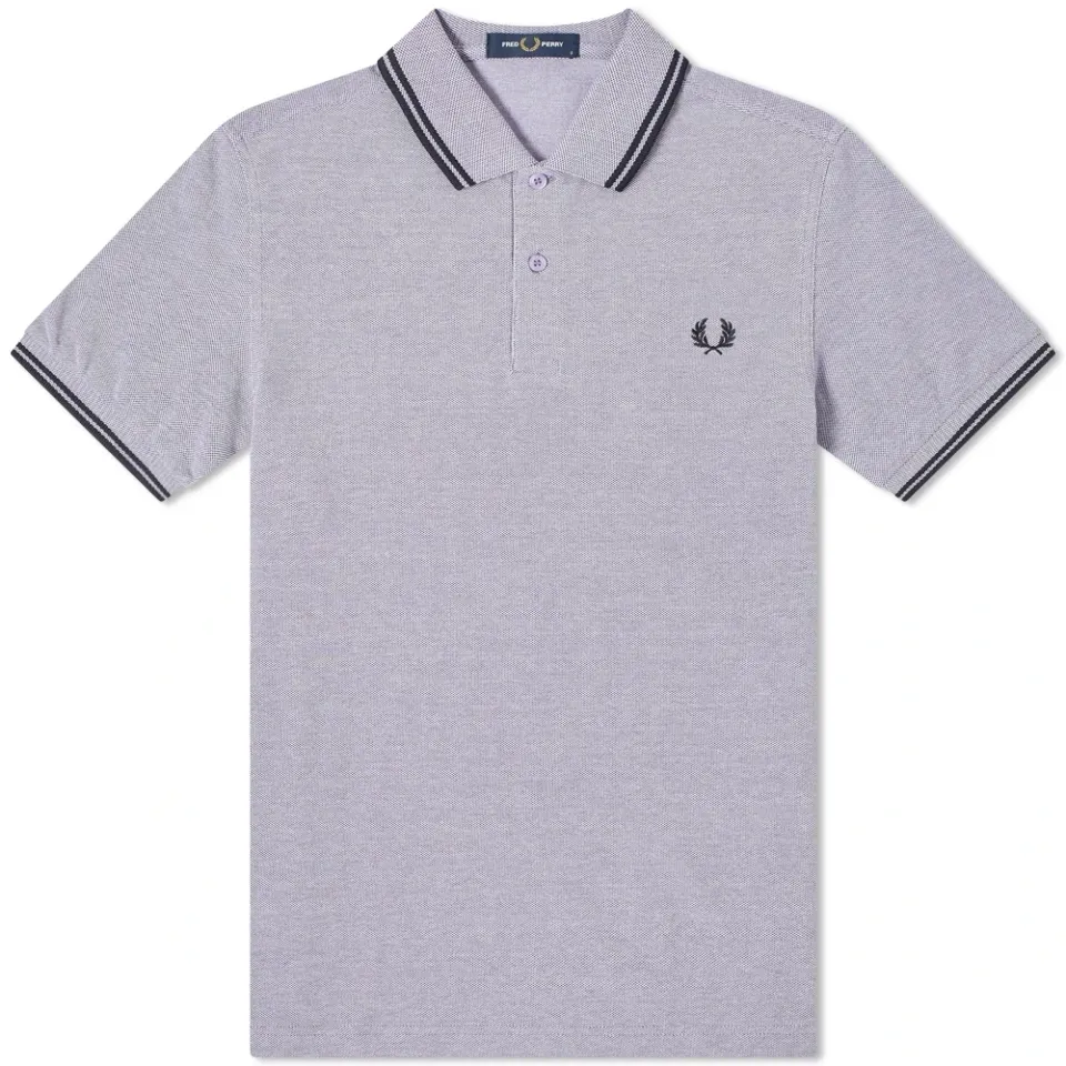 Slim Fit Marl Twin Tipped Polo