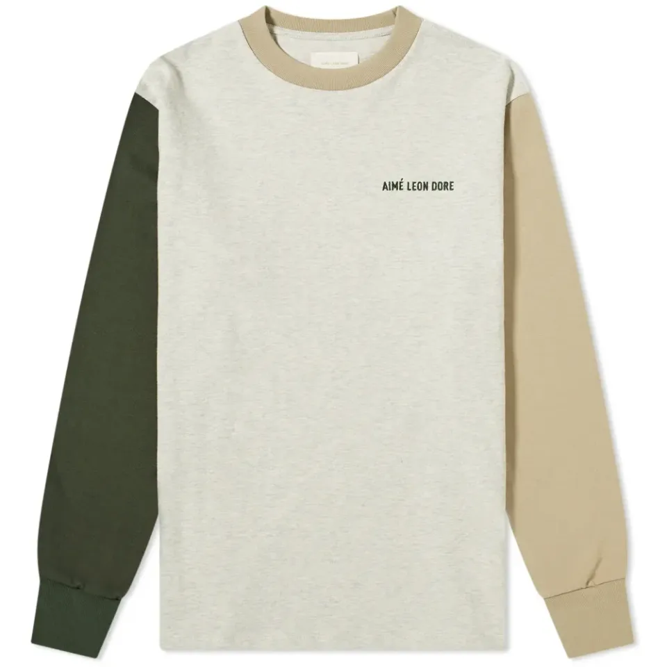 Long Sleeve Colour Block T-Shirt