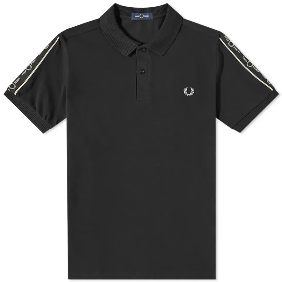 Taped Sleeve Polo Shirt