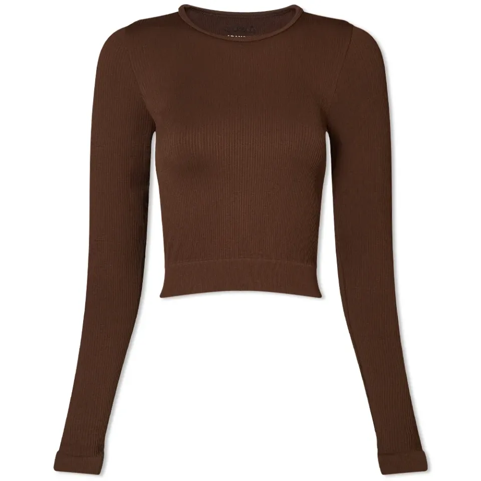 Rib Long Sleeve Top