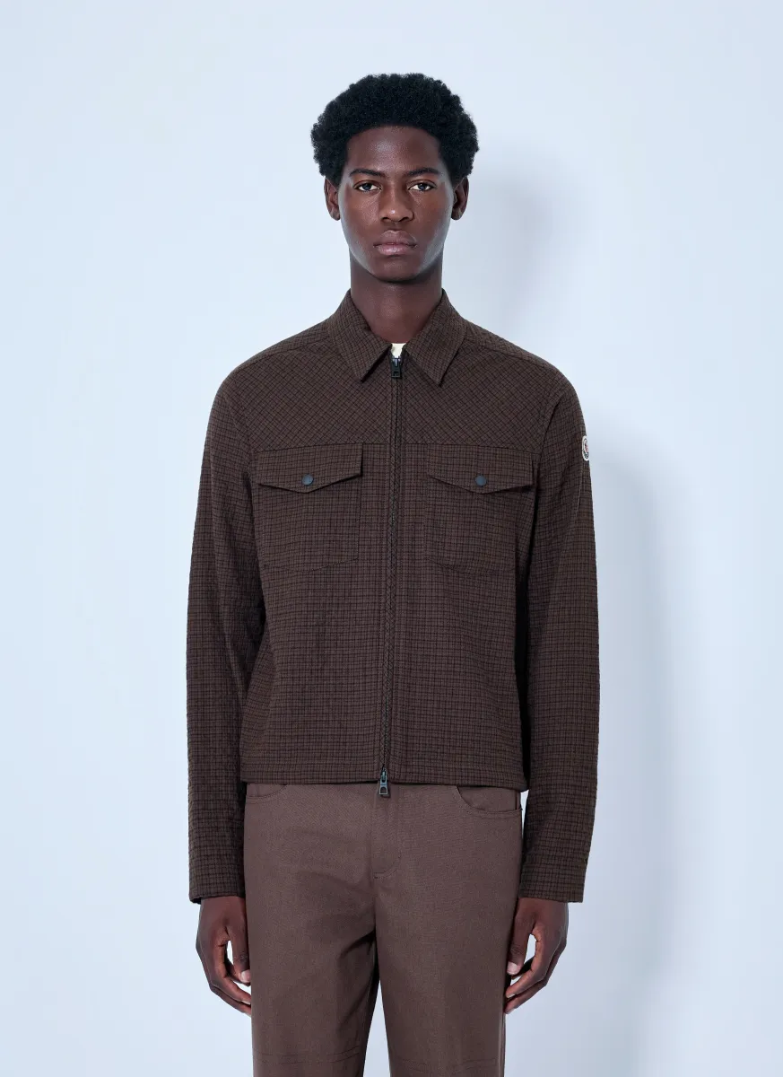 Checked Zip-Up Jacket