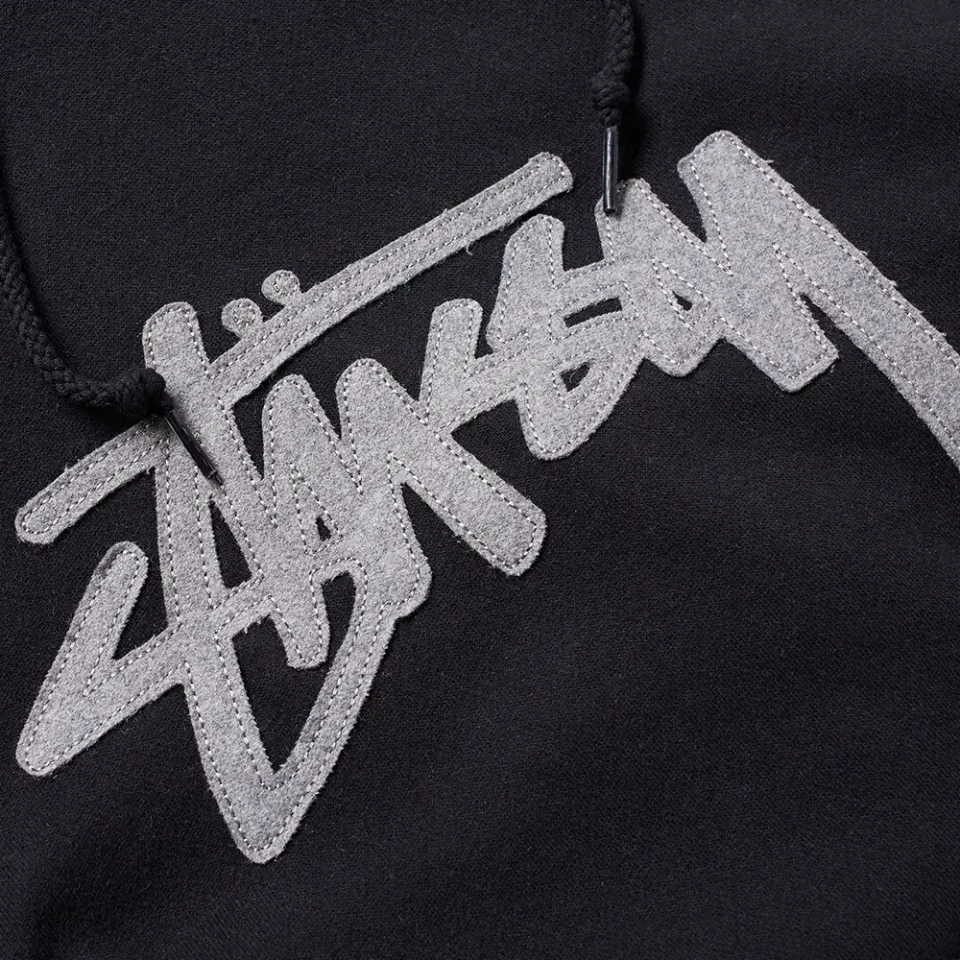 Wool Stock Applique Hoody