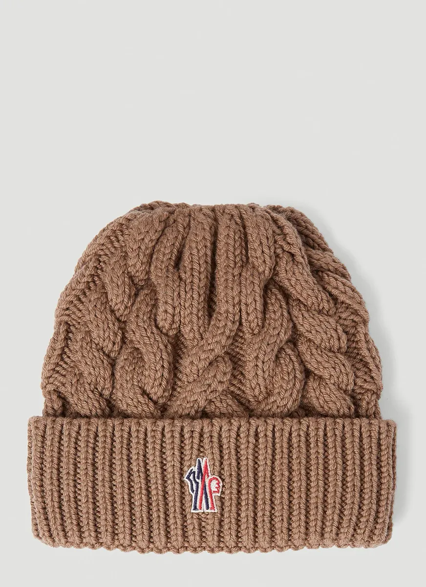 Logo Patch Beanie Hat
