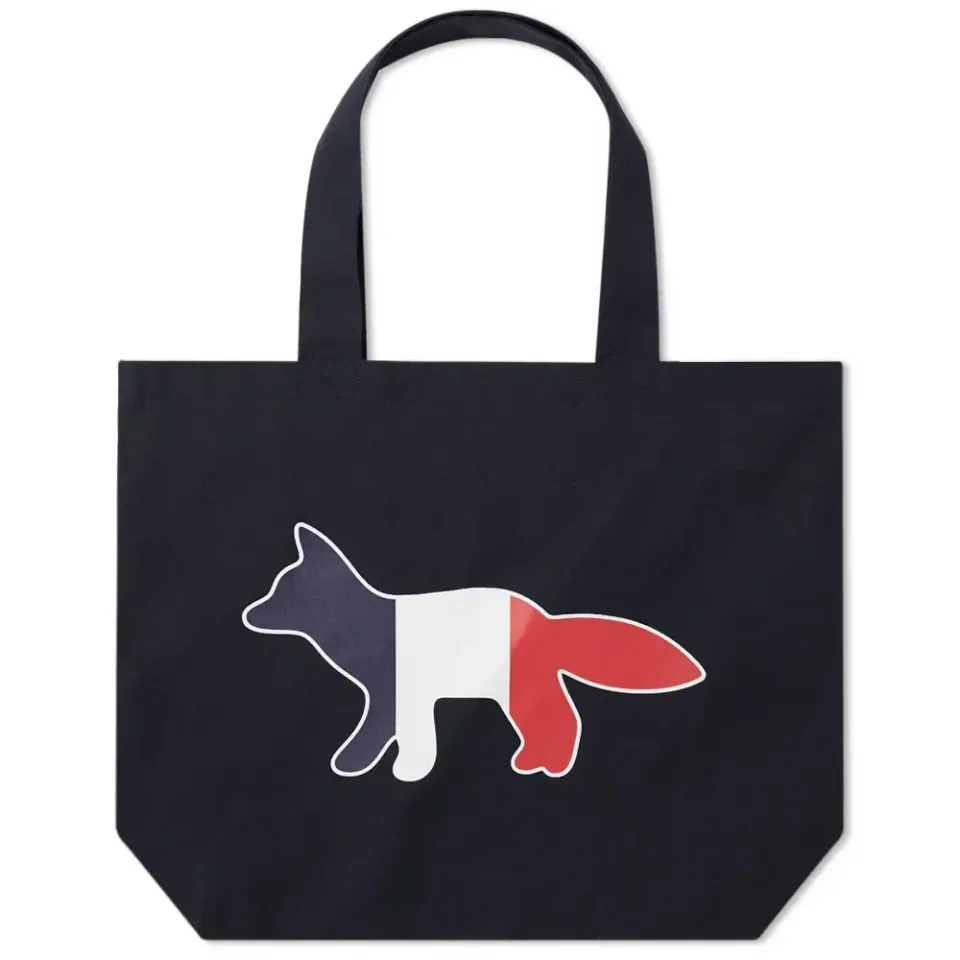 Maison Kitsuné Tricolor Fox Tote Bag