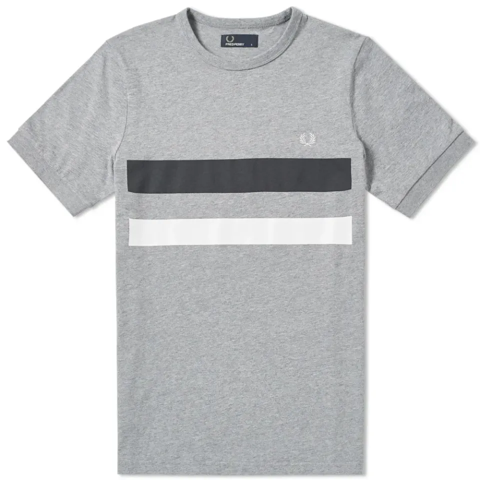 Fred Perry Bold Print Tipped Tee