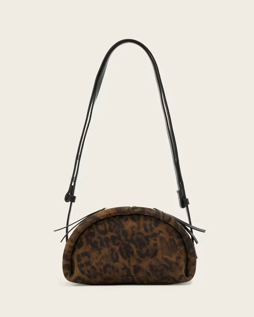 Rosalie Leopard Leather Crossbody Bag