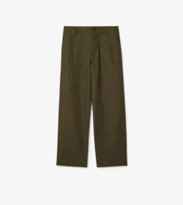 Gabardine Trousers in Thorn green