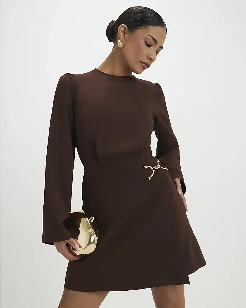 Petite Snaffle Detail Mini Dress