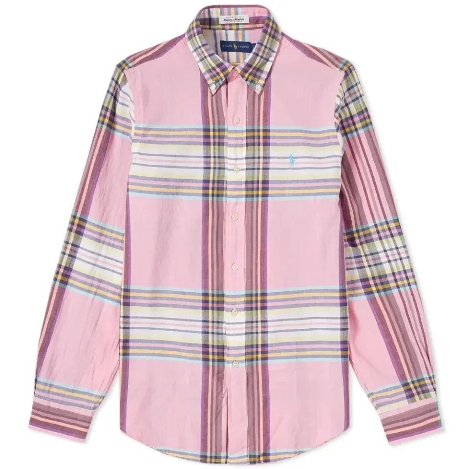 Madras Button Down Shirt