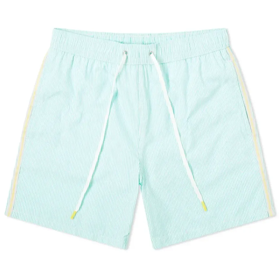 Taping Seersucker Swim Short