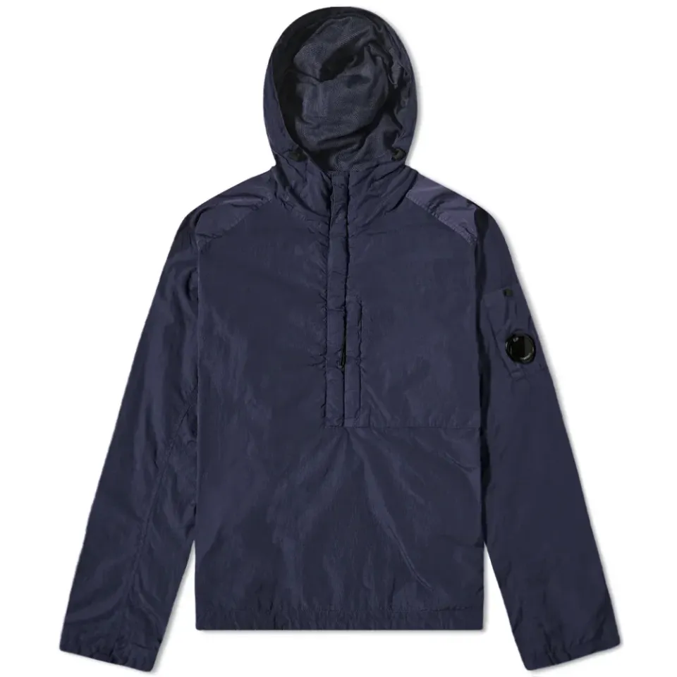 Chrome-R Arm Lens Popover Hooded Overshirt