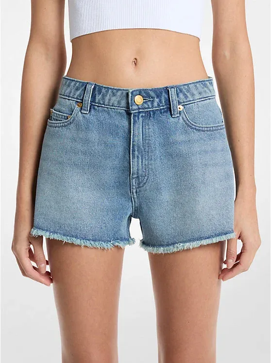 Gisele Frayed Denim Shorts