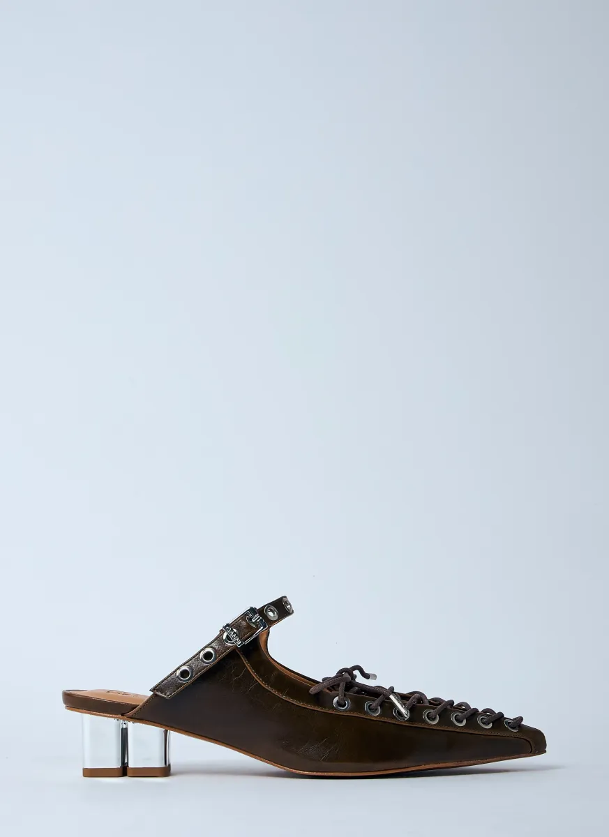 Eyelet Mules