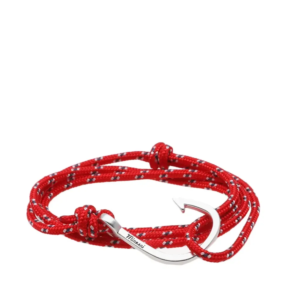 Silver Hook Rope Bracelet