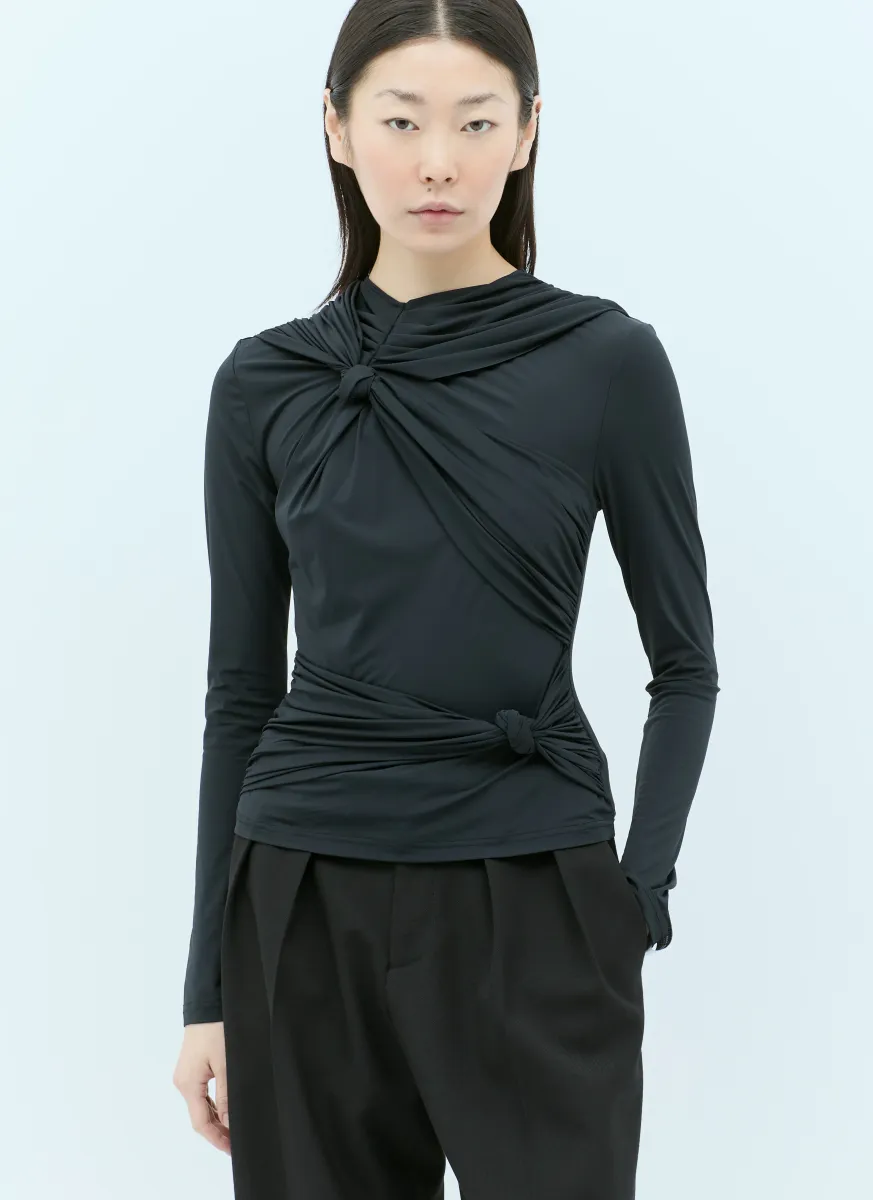 Knotted Jersey Top
