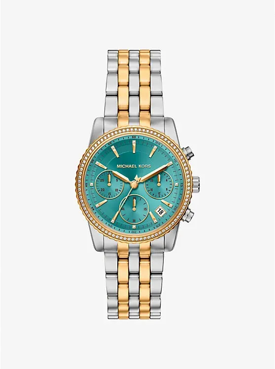 Bryant Pavé Two-Tone Watch