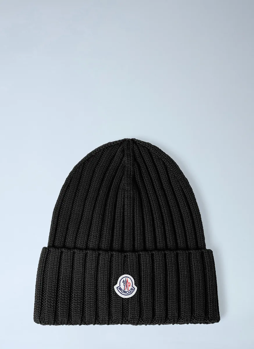 Logo Patch Beanie Hat