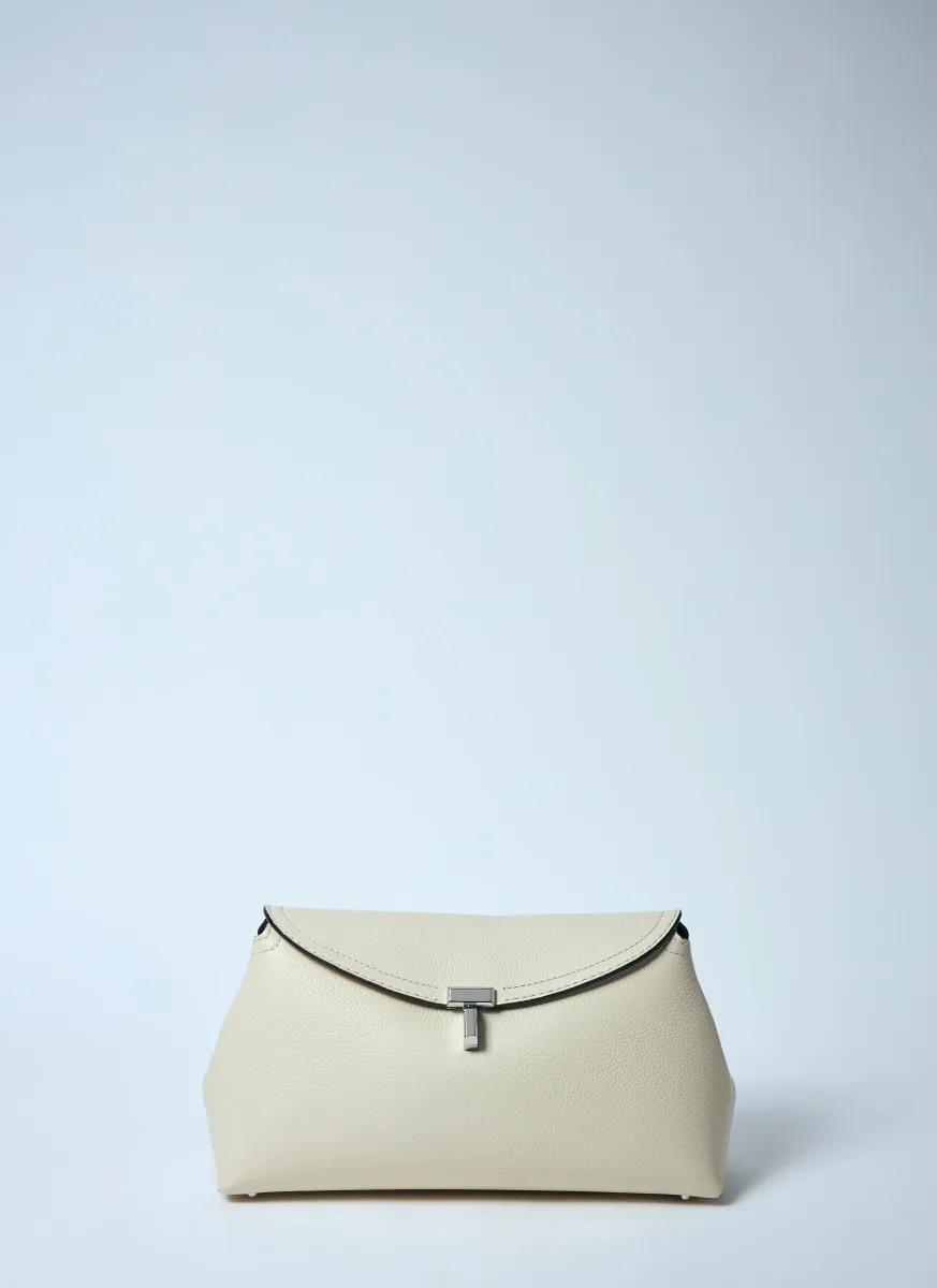 T-Lock Leather Clutch