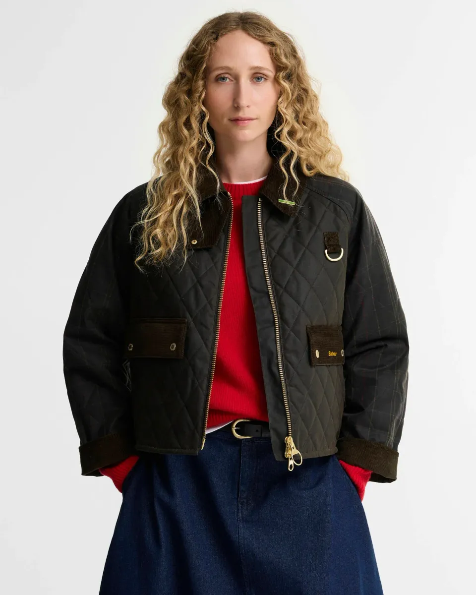 Tartan Reimagined Icons Taran Quilted Spey Waxed Jacket