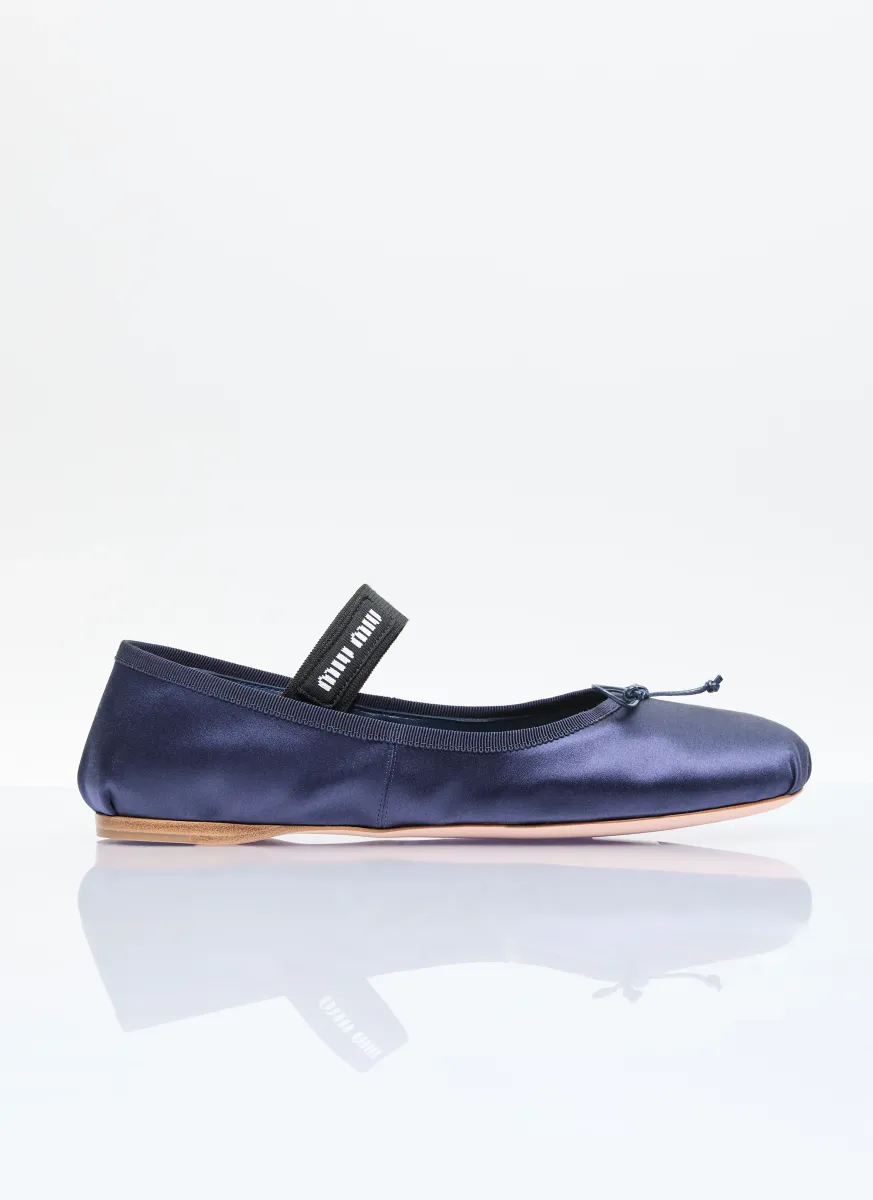 Satin Ballerina Flats