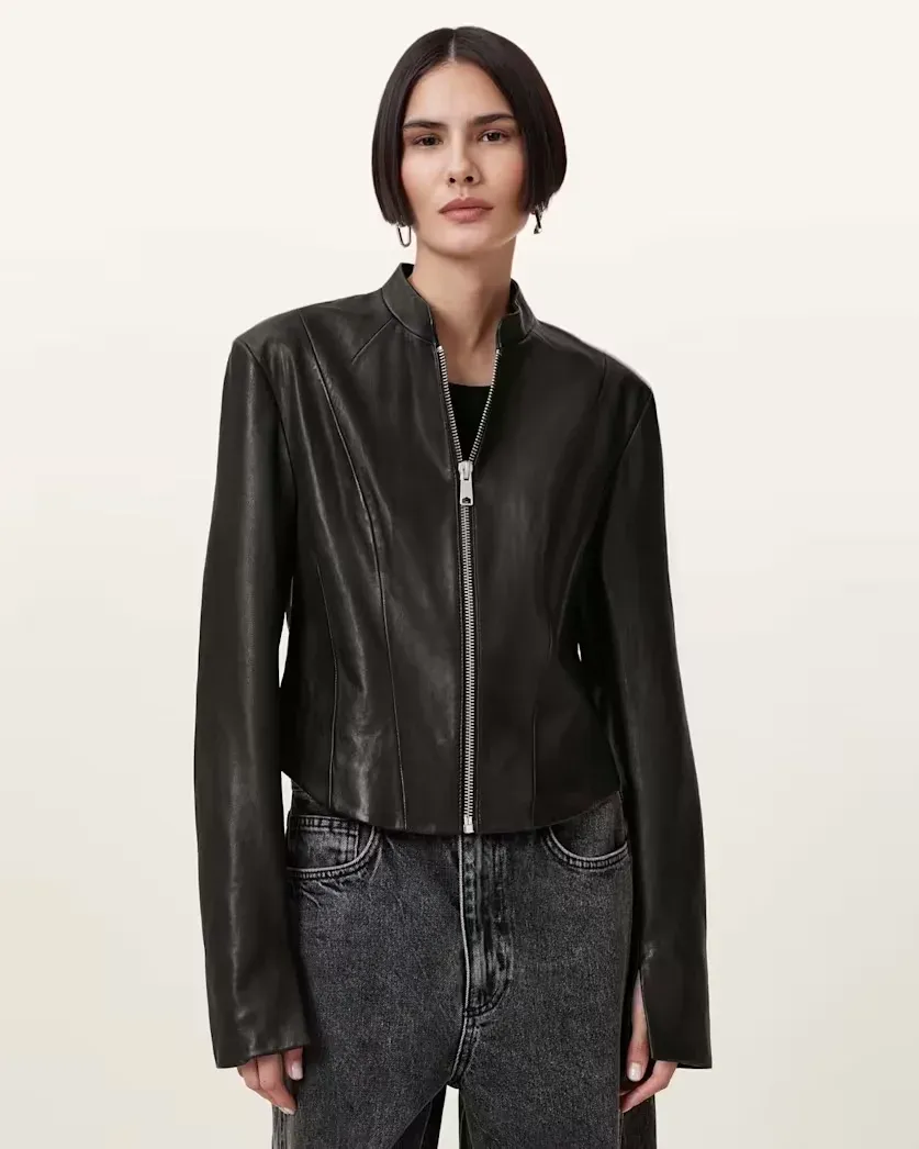 Sadler Slim Fit Leather Jacket