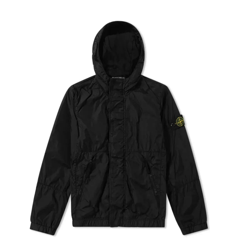Light Nylon Hooded Jacket