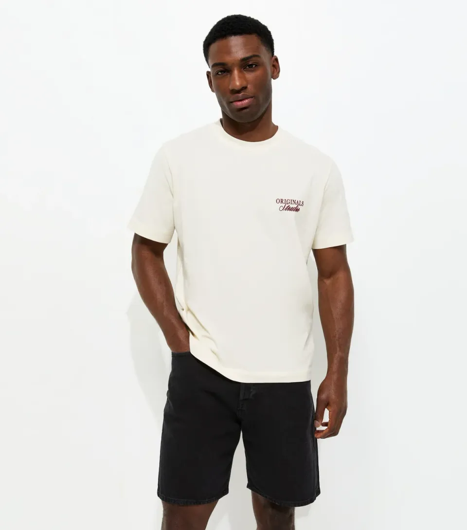 Men's Black Regular Denim Shorts