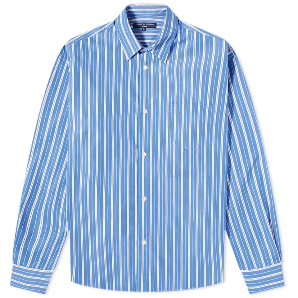Back Logo Striped Shirt