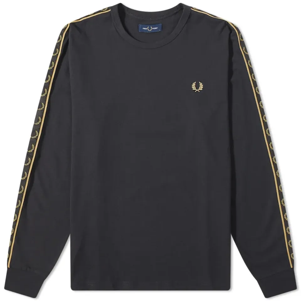Authentic Long Sleeve Contrast Taped Ringer T-Shirt