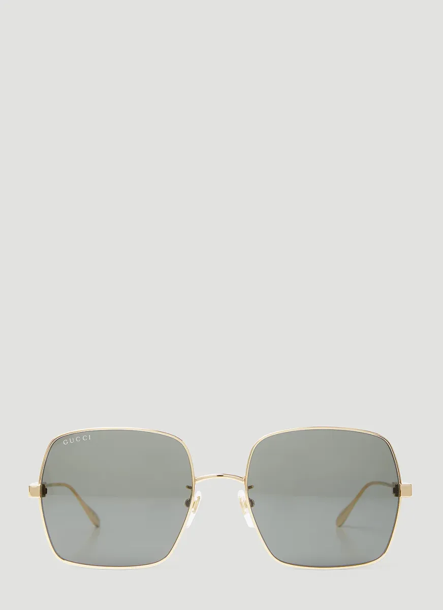 Lettering Square Sunglasses