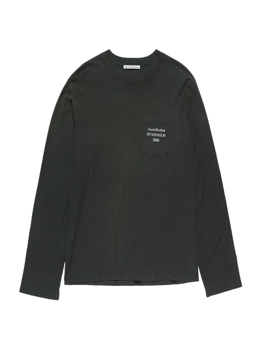 Unisex 1996 Logo Pocket T-Shirt Faded Black