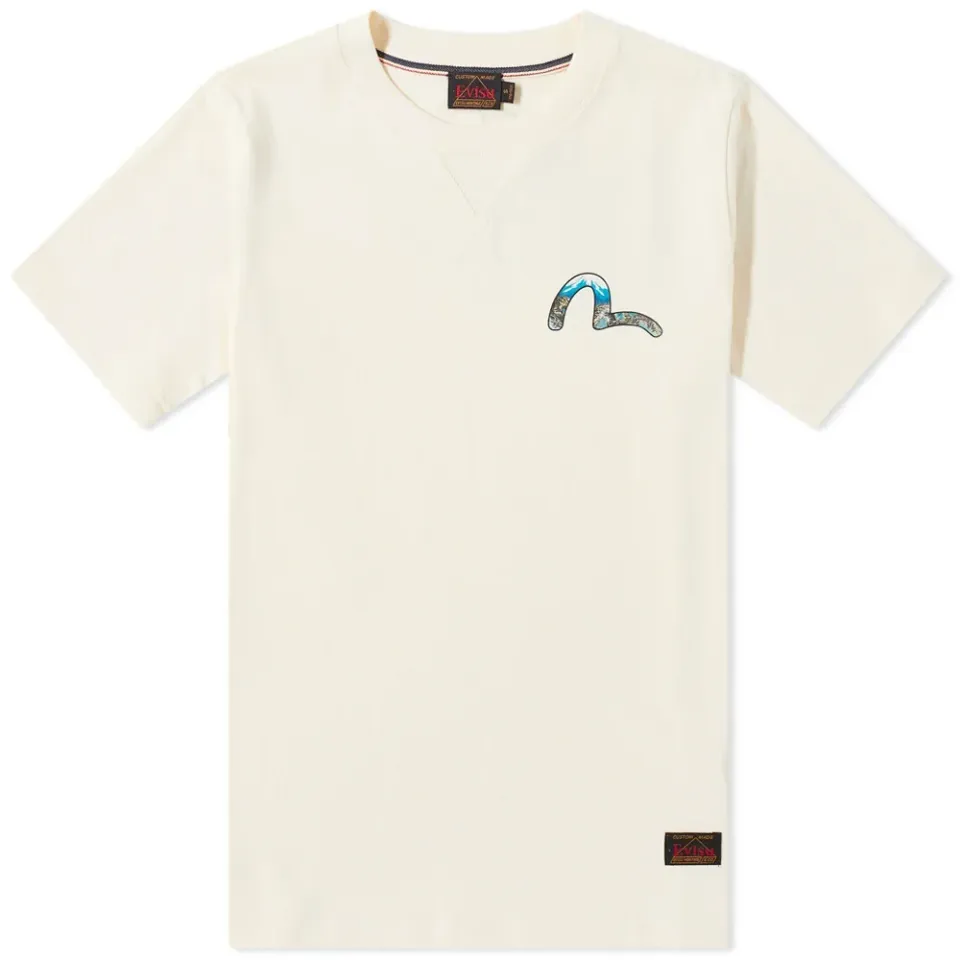 Back Print Dragon Seagull T-Shirt