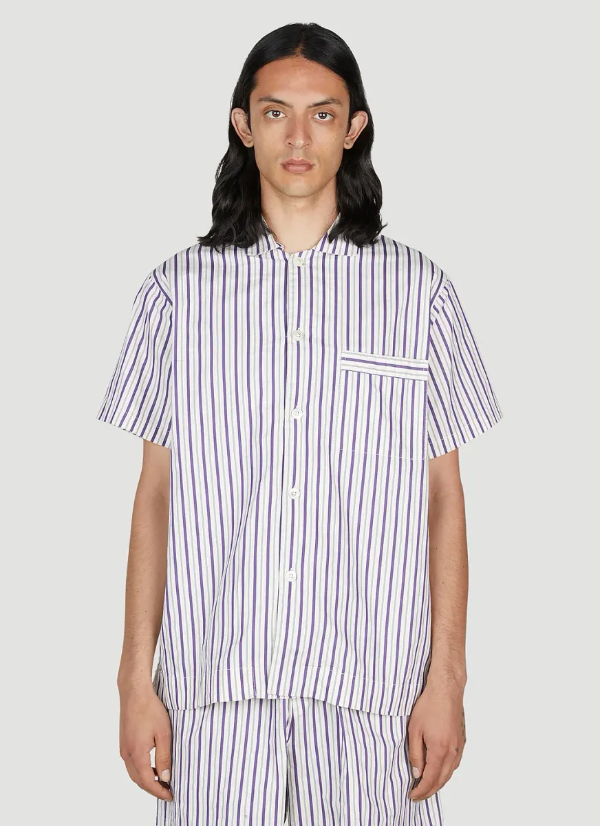 Lido Stripe Short Sleeve Pyjama Shirt