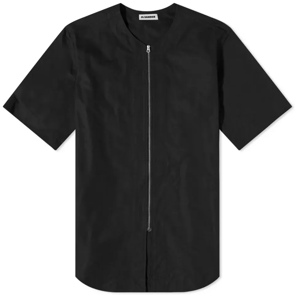 Zip Through Short Sleeve Overshirt