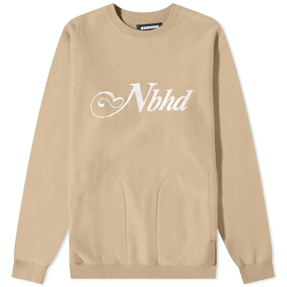 Jersey Pocket Crew Sweat