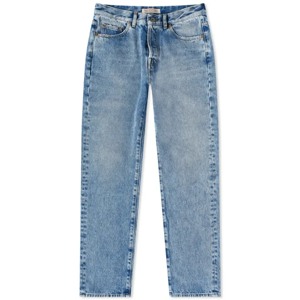 Washed Logo Regular Fit Jeans