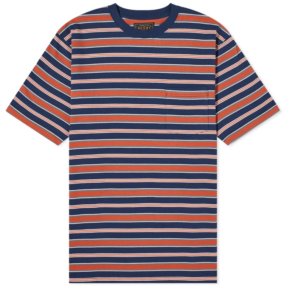 Multi Stripe Pocket T-Shirt