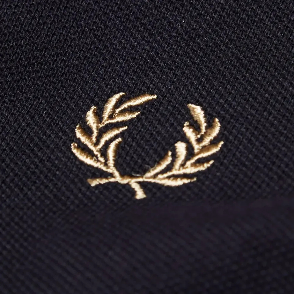 Fred Perry Circular Allover Print Trim Polo