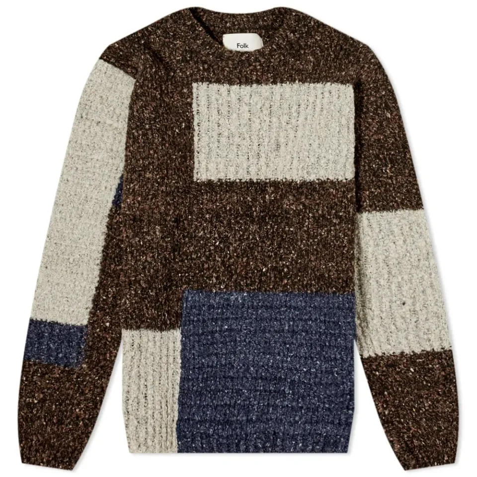 Patchwork Seoul Crew Knit