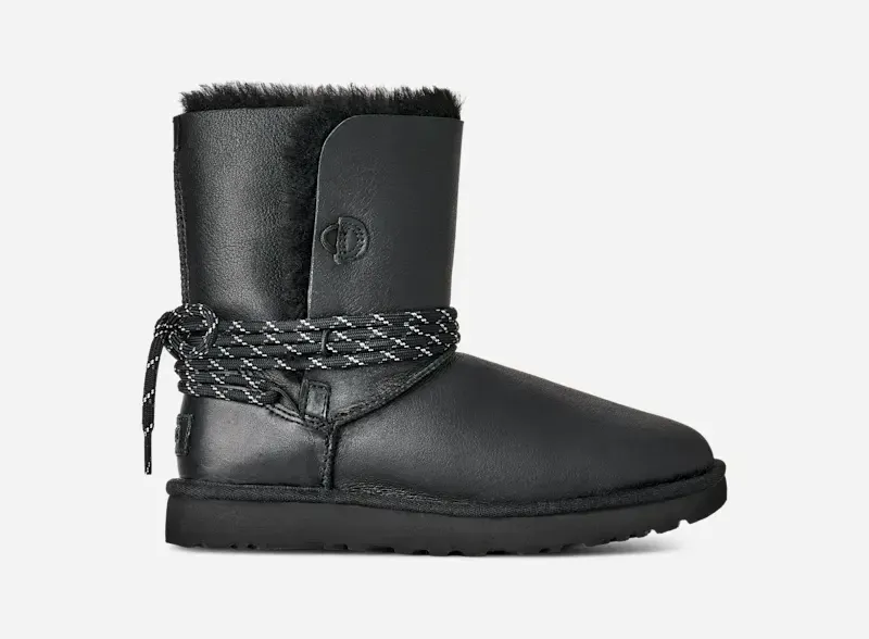 Bailey Tie LTHR for Women, Shearling/Polyester/Leather