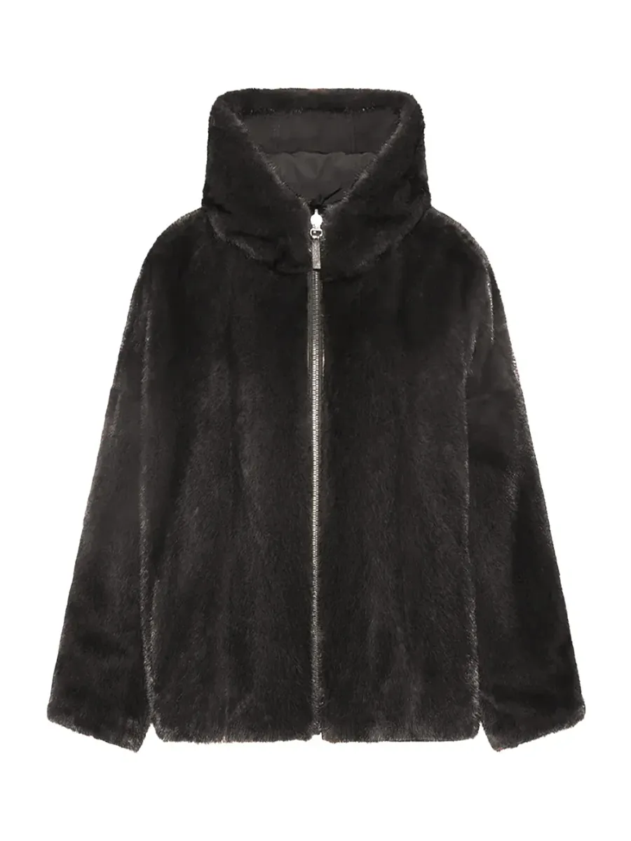 reversible parka mink Mahogany