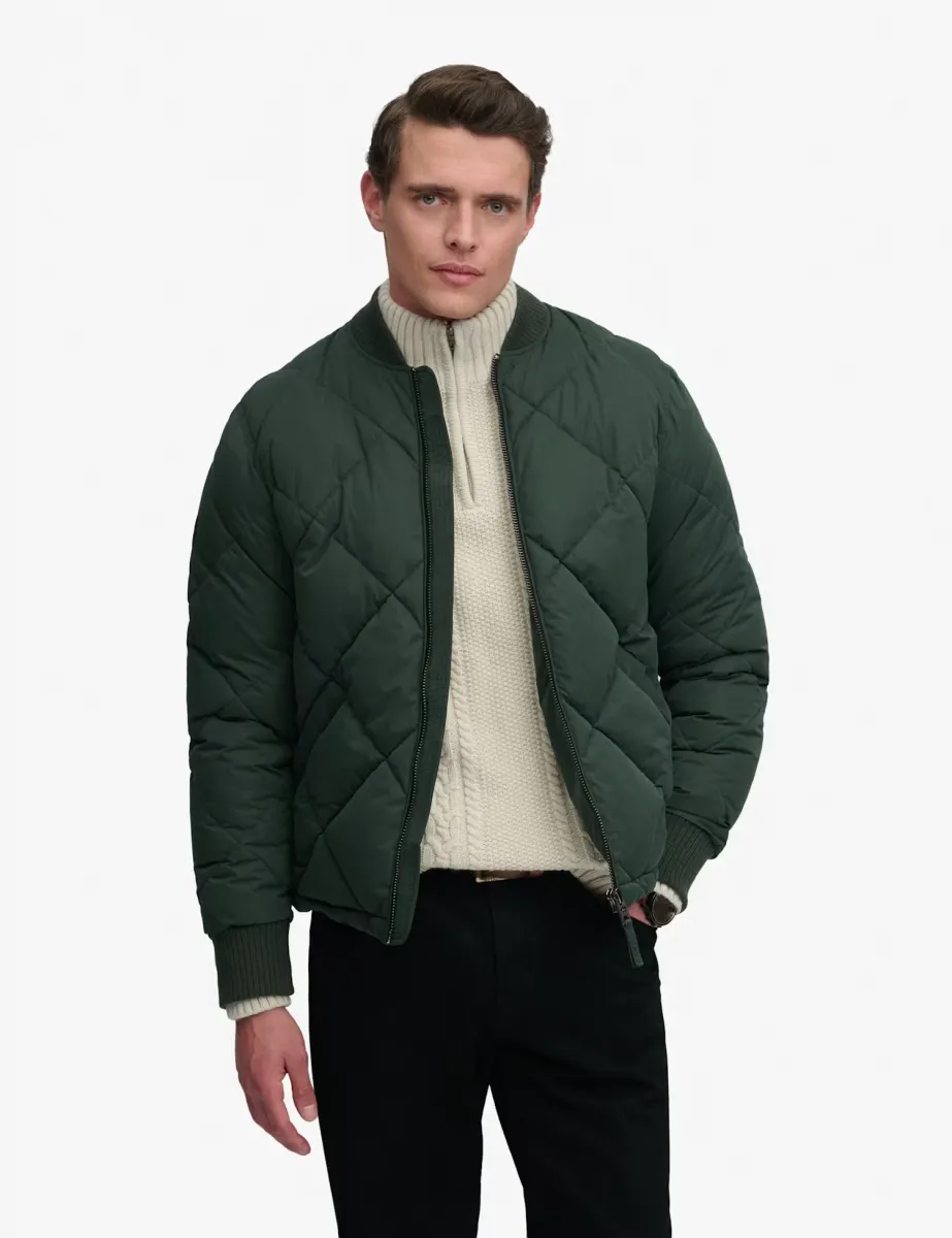 Quilted Puffer Jacket Green