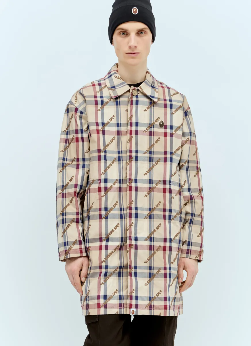 Logo Check Coach Jacket