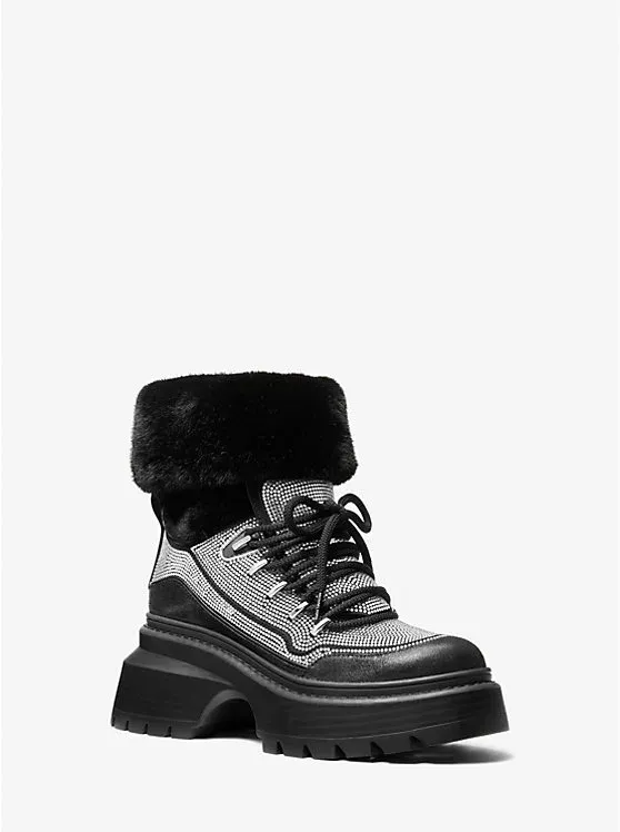 Shiloh Embellished Mixed-Media Boot