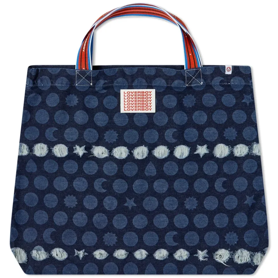 Large Denim Tote Bag