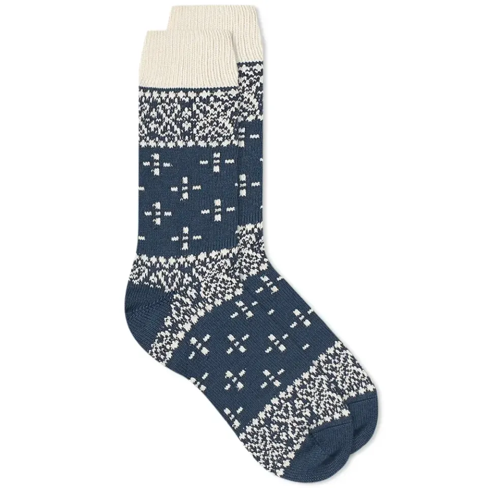 Bandana Pattern Crew Sock